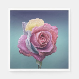 Meerkleurig Roos Servet