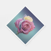 Meerkleurig Roos Servet (Hoek)