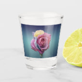 Meerkleurig Roos Shot Glas (Voorkant)