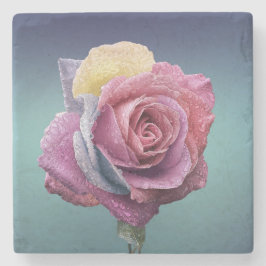 Meerkleurig Roos Stenen Onderzetter