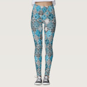 Meerkleurig, rustig, laarzen, patches leggings (Voorkant)