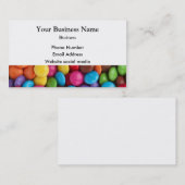 Meerkleurig snoep of zoet motief visitekaartje (Voorkant / Achterkant)