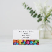 Meerkleurig snoep of zoet motief visitekaartje (Staand voorkant)