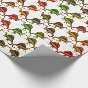 Meerkleurig spinosaurus Dinosaur-omslagpapier Cadeaupapier