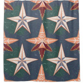 Meerkleurig Star Fish-ontwerp Douchegordijn (Voorkant)