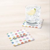 Meerkleurig Stippen patroon Kartonnen Onderzetters (Insitu)