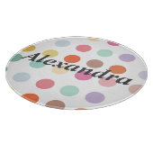 Meerkleurig Stippen patroon Snijplank (Hoek)