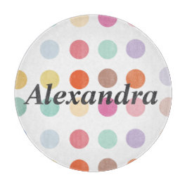 Meerkleurig Stippen patroon Snijplank