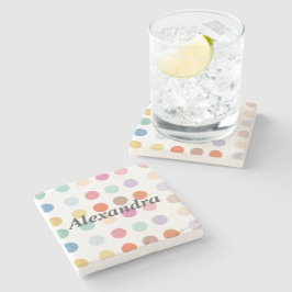 Meerkleurig Stippen patroon Stenen Onderzetter