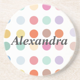 Meerkleurig Stippen patroon Zandsteen Onderzetter