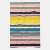 Meerkleurig striped patroon theedoek (Verticaal)