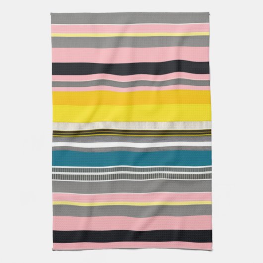 Meerkleurig striped patroon theedoek (Verticaal)