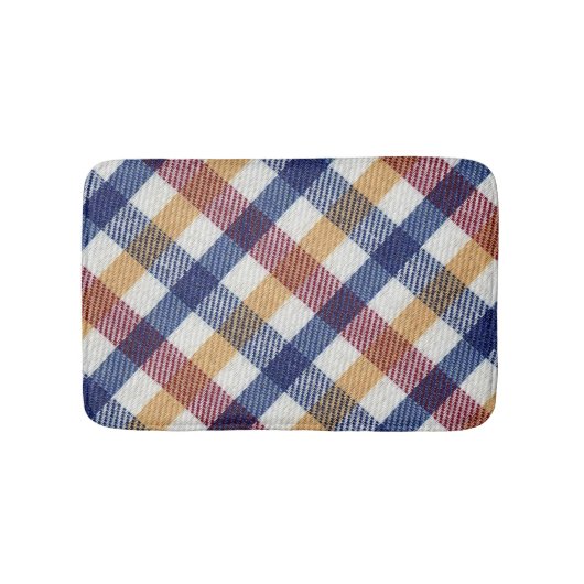 Meerkleurig Tartanpatroon Badmat (Voorkant)