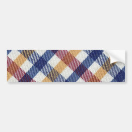 Meerkleurig Tartanpatroon Bumpersticker