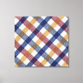 Meerkleurig Tartanpatroon Canvas Afdruk (Voorkant)