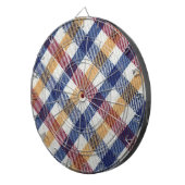 Meerkleurig Tartanpatroon Dartbord (Voorkant Rechts)