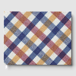 Meerkleurig Tartanpatroon Gastenboek