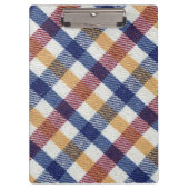 Meerkleurig Tartanpatroon Klembord (Voorkant)