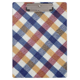 Meerkleurig Tartanpatroon Klembord