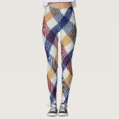 Meerkleurig Tartanpatroon Leggings (Voorkant)