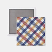 Meerkleurig Tartanpatroon Magneet (Voorkant / Achterkant)