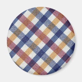 Meerkleurig Tartanpatroon Magneet