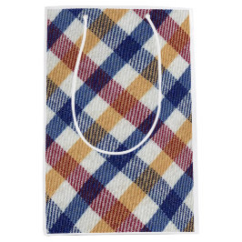 Meerkleurig Tartanpatroon Medium Cadeauzakje