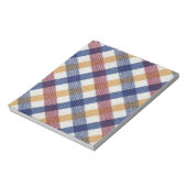 Meerkleurig Tartanpatroon Notitieblok (Linkerzijde)