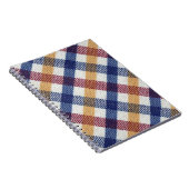 Meerkleurig Tartanpatroon Notitieboek (Rechterzijde)