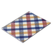 Meerkleurig Tartanpatroon Notitieboek (Linkerzijde)