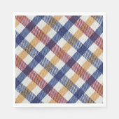 Meerkleurig Tartanpatroon Servet (Voorkant)