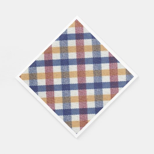 Meerkleurig Tartanpatroon Servet (Hoek)