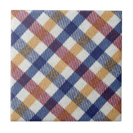 Meerkleurig Tartanpatroon Tegeltje