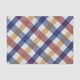 Meerkleurig Tartanpatroon Tissuepapier