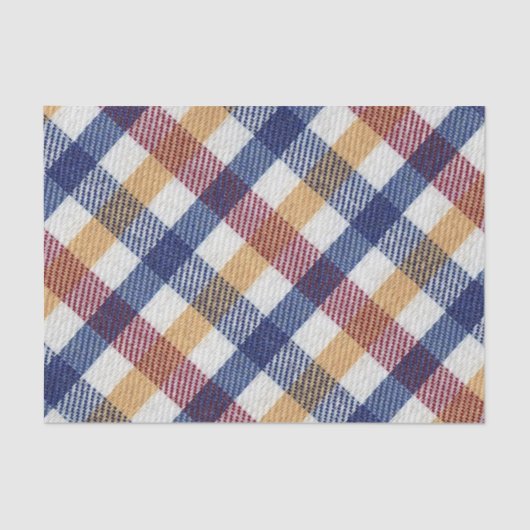 Meerkleurig Tartanpatroon Tissuepapier (Voorkant)