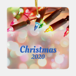 Meerkleurig Twinkle Light, kerst 2020 Keramisch Ornament