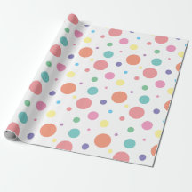 Meerkleurig verstrooid polka dot wrapping papier