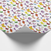 Meerkleurig vlinderpapier voor het oppakken van vl cadeaupapier (Hoek)