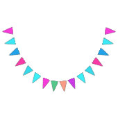 Meerkleurig voor jongens en meisjes vlaggetjes (Alle)