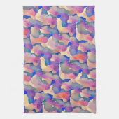 Meerkleurig Waterverf Patroon - Keukenhanddoek (Verticaal)