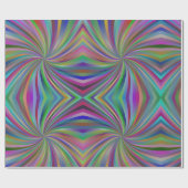 Meerkleurig wervelpatroon cadeaupapier (Vlak)