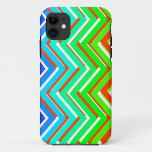 Meerkleurig zigzag iPhone 11 hoesje