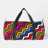 Meerkleurig Zigzag Chevron Zwart Design Plunjezak (Achterkant)