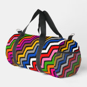 Meerkleurig Zigzag Chevron Zwart Design Plunjezak (Rechterhoek)