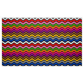 Meerkleurig Zigzag Chevron Zwart Design Stof (Fat Quarter)