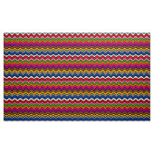 Meerkleurig Zigzag Chevron Zwart Design Stof (Yard (91,4 cm))