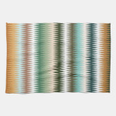 Meerkleurig Zigzag patroon in meerdere kleuren Theedoek (Horizontaal)
