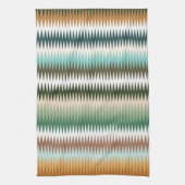 Meerkleurig Zigzag patroon in meerdere kleuren Theedoek (Verticaal)