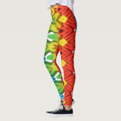 Meerkleurig zigzagpatroon "Ratti_Creative_Arts" L Leggings (Links)