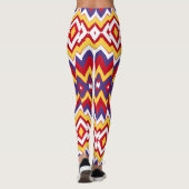 Meerkleurig zigzagpatroon "Ratti_Creative_Arts" Leggings (Achterkant)